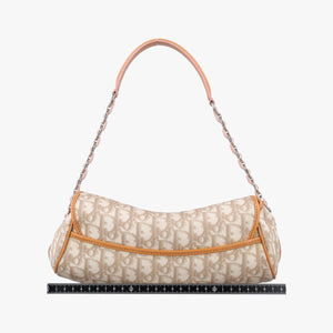Pre-owned Christian Dior Romantic Heart Trotter Beige x Brown x Pink PVC Coated Canvas x leather handbag | stylenewstar