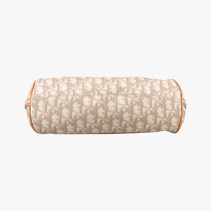 Pre-owned Christian Dior Romantic Heart Trotter Beige x Brown x Pink PVC Coated Canvas x leather handbag | stylenewstar