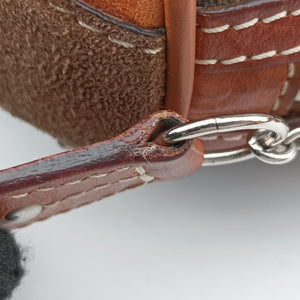 Vintage Christian Dior Trotter Romantique Bow Brown×Multicolour PVC coated canvas×Leather handbag | stylenewstar