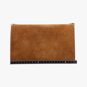Pre-owned Yves Saint Laurent KATE Brown suede 354119 shoulderbag | stylenewstar