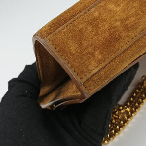 Pre-owned Yves Saint Laurent KATE Brown suede 354119 shoulderbag | stylenewstar