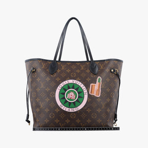Pre-owned Louis Vuitton World Tour Neverfull MM Monogram Brown Monogram Canvas M42844 shoulderbag | stylenewstar