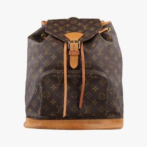 Pre-owned Louis Vuitton MONTSOURIS GM brown Monogram Canvas M51135 backpack/rucksack | stylenewstar