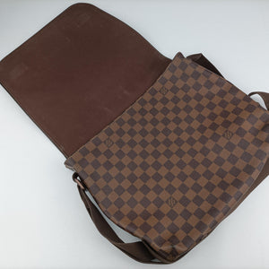 Pre-owned Louis Vuitton BROOKLYN MM EBENE Damier Canvas N51211 shoulderbag | stylenewstar