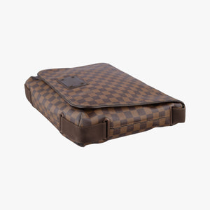 Pre-owned Louis Vuitton BROOKLYN MM EBENE Damier Canvas N51211 shoulderbag | stylenewstar