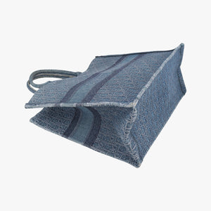 Vintage Christian Dior BOOK TOTE Navy Denim handbag | stylenewstar