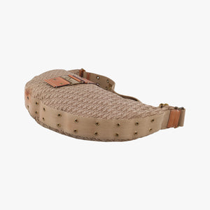 Pre-owned Christian Dior Street Chic Beige×Camel canvasxleather shoulderbag | stylenewstar