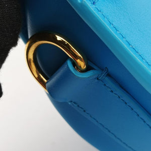 Secondhand Christian Dior Bobby Blue leather shoulderbag | stylenewstar