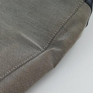 Pre-owned Gucci G logo tote Gray×Navy Leather×Canvas 002.11 shoulderbag | stylenewstar