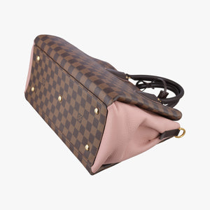 Pre-owned Louis Vuitton Normandy Magnolia×Pink Damier canvas×Taurillon leather N41488 shoulderbag | stylenewstar
