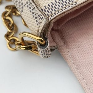 Secondhand Louis Vuitton Pochette FéLICIE Azur Damier Canvas N63106 shoulderbag | stylenewstar