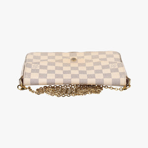 Secondhand Louis Vuitton Pochette FéLICIE Azur Damier Canvas N63106 shoulderbag | stylenewstar