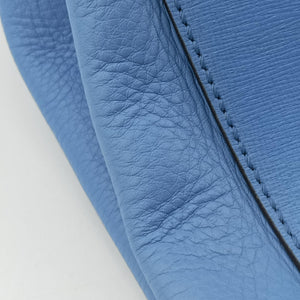 Pre-owned Fendi 2 JOURS Blue Leather 8BH250 shoulderbag | stylenewstar