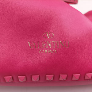Pre-owned Valentino Rockstud Rose Leather handbag | stylenewstar