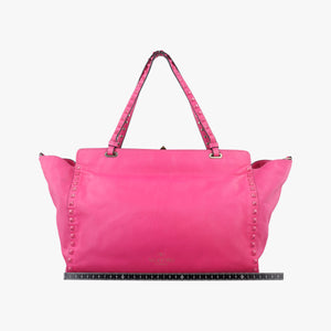 Pre-owned Valentino Rockstud Rose Leather handbag | stylenewstar