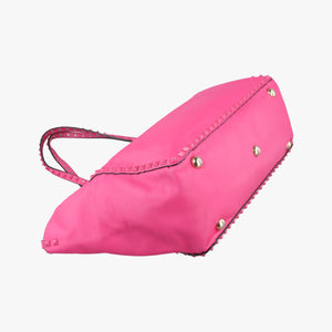 Pre-owned Valentino Rockstud Rose Leather handbag | stylenewstar
