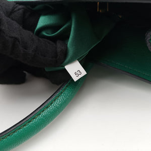 Vintage Miu Miu Vitello Caribu Green Leather RN0620 handbag | stylenewstar