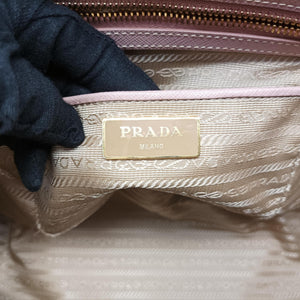 Vintage Prada Galleria Pink SAFFIANO Leather BN1801 shoulderbag | stylenewstar