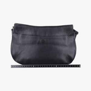 Pre-owned Christian Dior Saddle Black Leather shoulderbag | stylenewstar