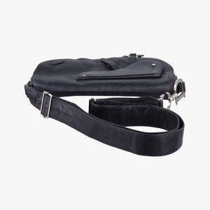 Pre-owned Christian Dior Saddle Black Leather shoulderbag | stylenewstar
