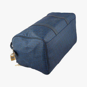 Pre-owned Fendi Zucchino Blue PVC coated canvas 8BL098 handbag | stylenewstar