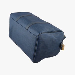 Pre-owned Fendi Zucchino Blue PVC coated canvas 8BL098 handbag | stylenewstar