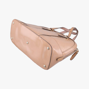 Pre-owned Gucci Microguccissima Beige Patent Leather 309617 shoulderbag | stylenewstar