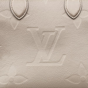 Secondhand Louis Vuitton OntheGo MM Beige Monogram Empreinte M45607 shoulderbag | stylenewstar