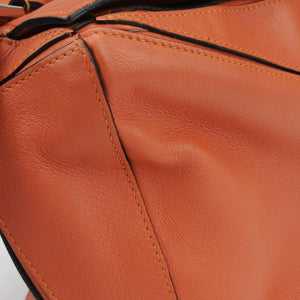 Vintage Loewe Puzzle Bag Medium Orange Leather shoulderbag | stylenewstar