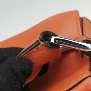 Vintage Loewe Puzzle Bag Medium Orange Leather shoulderbag | stylenewstar