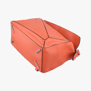 Vintage Loewe Puzzle Bag Medium Orange Leather shoulderbag | stylenewstar