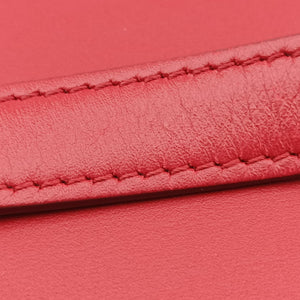 Pre-owned Celine Classic Box Red Leather shoulderbag | stylenewstar