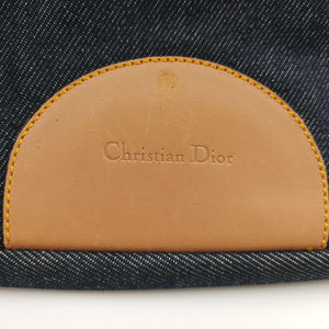 Pre-owned Christian Dior Marispearl Navy denim handbag | stylenewstar