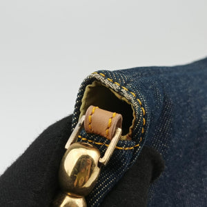 Pre-owned Christian Dior Marispearl Navy denim handbag | stylenewstar
