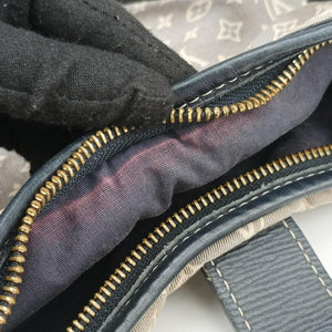Pre-owned Louis Vuitton Elegie Encre Monogram Idylle Jacquard Canvas × Leather M56697 handbag | stylenewstar