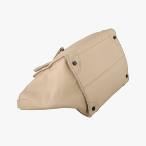 Vintage Celine Luggage Small Square Phantom Beige Leather handbag | stylenewstar