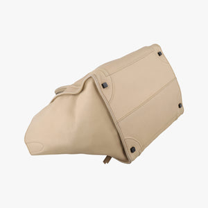Vintage Celine Luggage Small Square Phantom Beige Leather handbag | stylenewstar