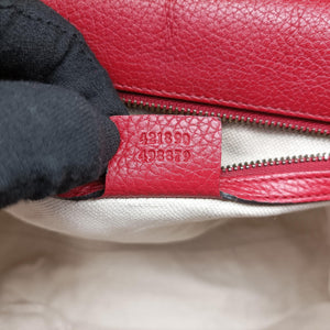 Secondhand Gucci GG Marmont Red Leather 421890 shoulderbag | stylenewstar