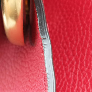 Secondhand Gucci GG Marmont Red Leather 421890 shoulderbag | stylenewstar