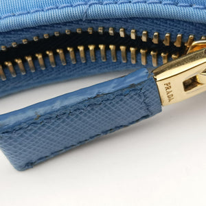 Pre-owned Prada Re-Edition 1995 Re-Nylon Periwinkle Blue Nylon×Saffiano Leather 1BC204 shoulderbag | stylenewstar
