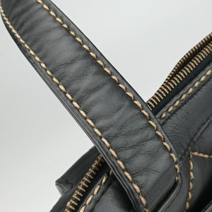 Pre-owned Chanel Wild Stitch Black Leather A14693 handbag | stylenewstar