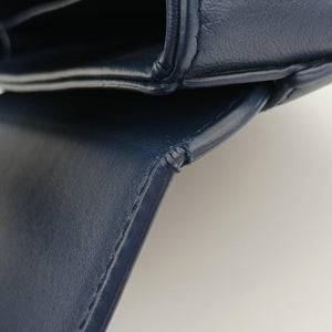 Pre-owned Christian Dior 30 MONTAIGNE Navy Leather shoulderbag | stylenewstar