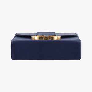 Pre-owned Christian Dior 30 MONTAIGNE Navy Leather shoulderbag | stylenewstar