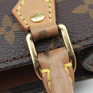 Pre-owned Louis Vuitton Petit Sac Plat Brown Monogram Canvas M69442 shoulderbag | stylenewstar