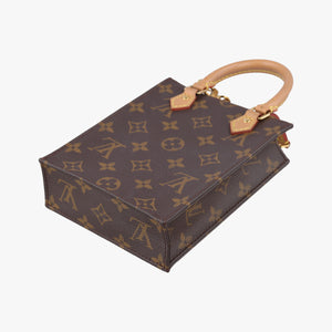 Pre-owned Louis Vuitton Petit Sac Plat Brown Monogram Canvas M69442 shoulderbag | stylenewstar