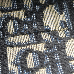 Secondhand Christian Dior Saddle Navy Jacquard handbag | stylenewstar