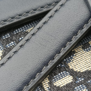 Secondhand Christian Dior Saddle Navy Jacquard handbag | stylenewstar