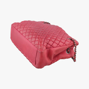 Pre-owned Chanel Matelasse cocomark Mademoiselle Red Leather A67388 shoulderbag | stylenewstar