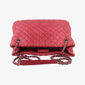 Pre-owned Chanel Matelasse cocomark Mademoiselle Red Leather A67388 shoulderbag | stylenewstar