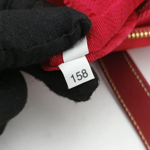 Pre-owned Prada Triangle Logo Red nylon shoulderbag | stylenewstar